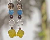 Silver earrings Silver jewelry Bohemian earrings Boho earrings Flower earrings Natural stone earrings Long earrings Colorful earrings Summer Silver earrings Silver jewelry Bohemian earrings Boho earrings Flower earrings Natural stone earrings Long earrings Colorful earrings Summer