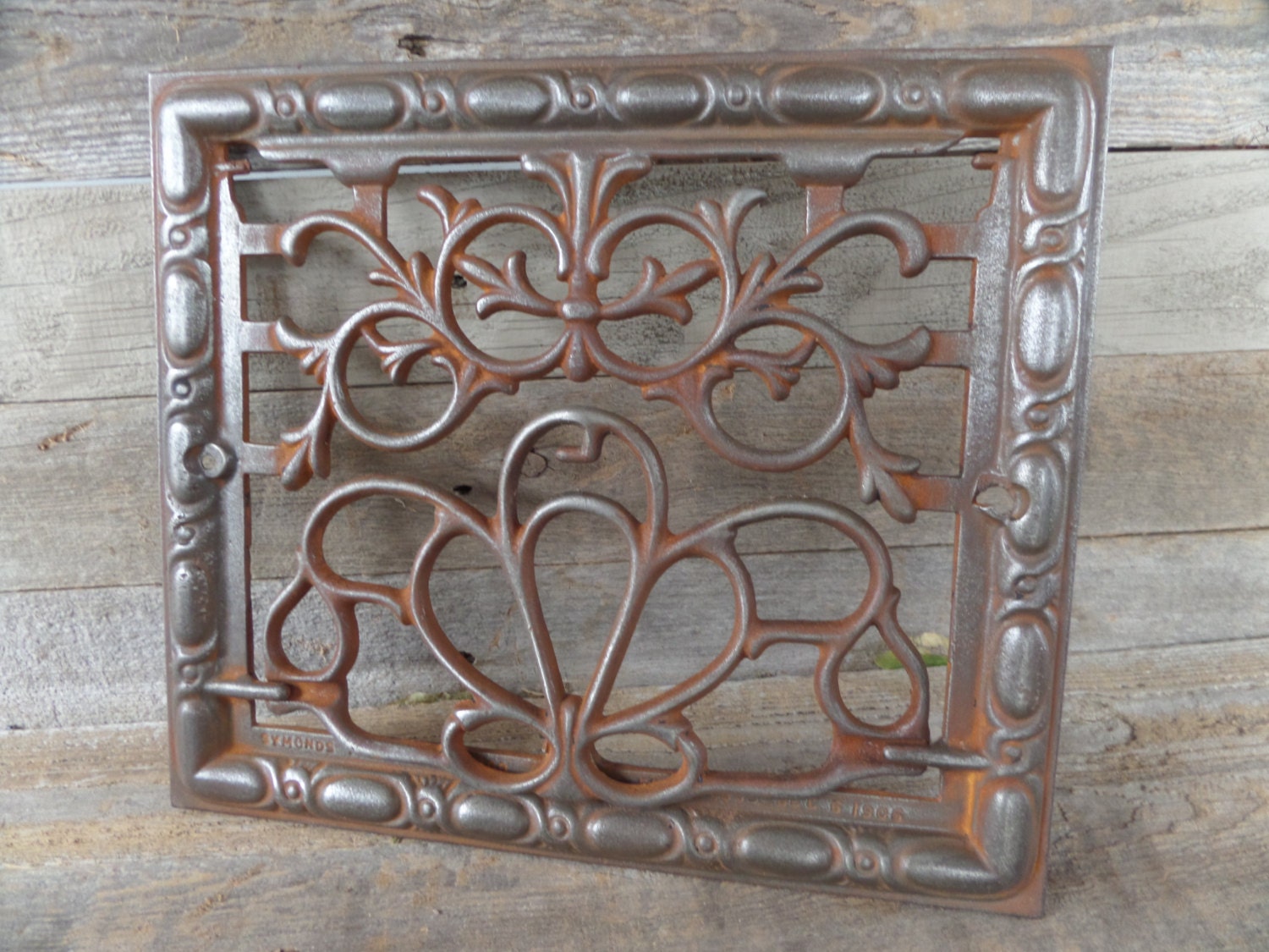 Wall Grate Antique Cast Iron Wall Grate 1900's Home