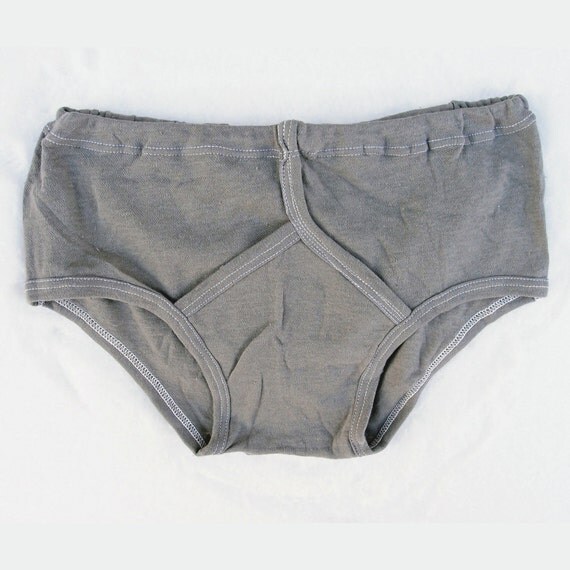 Men's cotton briefs Size M Gray briefs 90s vintage