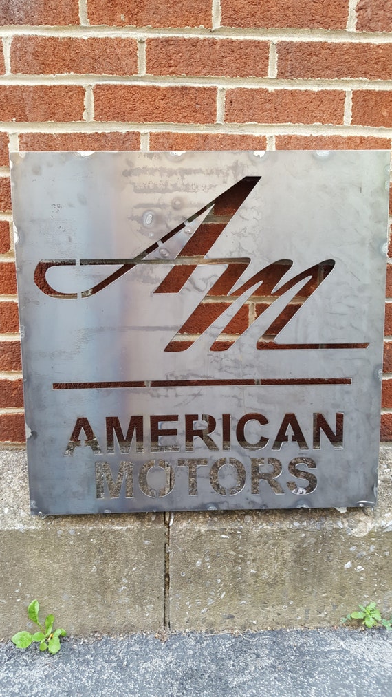 American Motors Company AMC Boxed Metal Sign