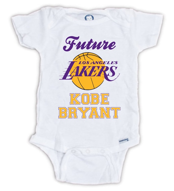 FUTURE KOBE BRYANT Baby Onesie Baby Bodysuit Lakers by JujuApparel
