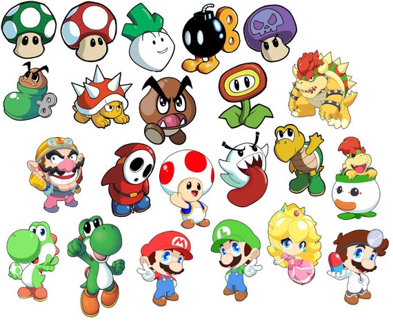 Super Mario Bros. Art Stickers