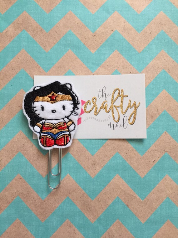 Wonder Kitty/Cat Planner Clip/Paper Clip/Feltie Clip.