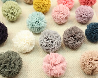 1pc 35mm tulle pom pom