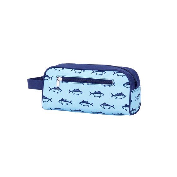 Personalized Boys Blue Finn toiletry Bag by CustomBlingzNThingz