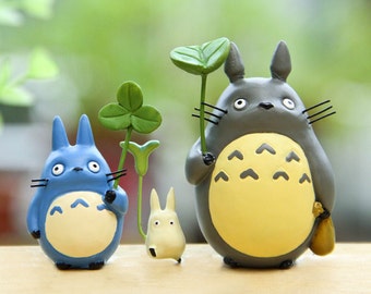 1 Full Fairy Garden Resin Miniature Cute Luminous My Neighbor Totoro Accessories Terrarium decoration