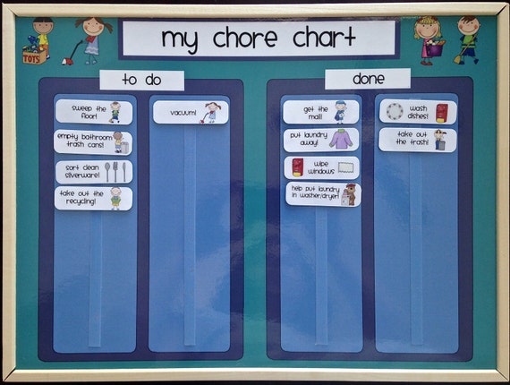 items-similar-to-kids-chore-chart-to-do-task-chart-velcro-regular