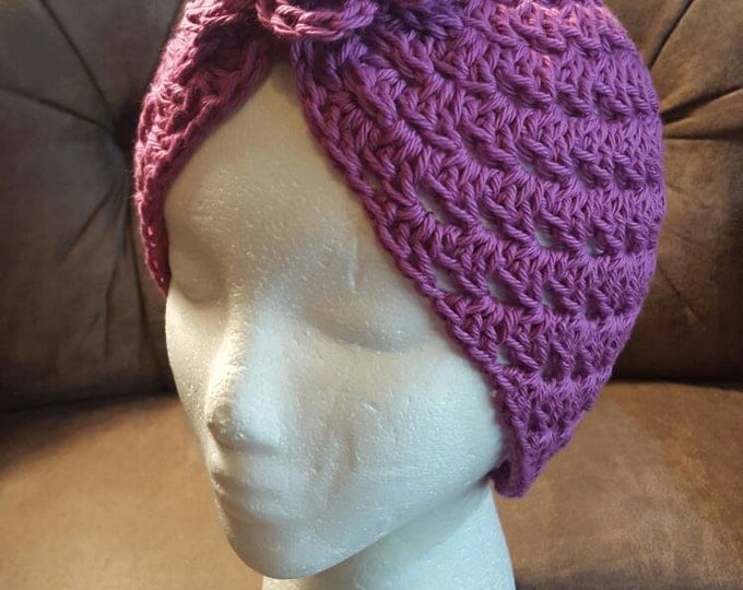 Hand Crochet Turban Chemo Hat