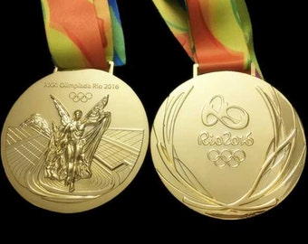 Rio 2016 Olympic 'Gold' Medal & Ribbon