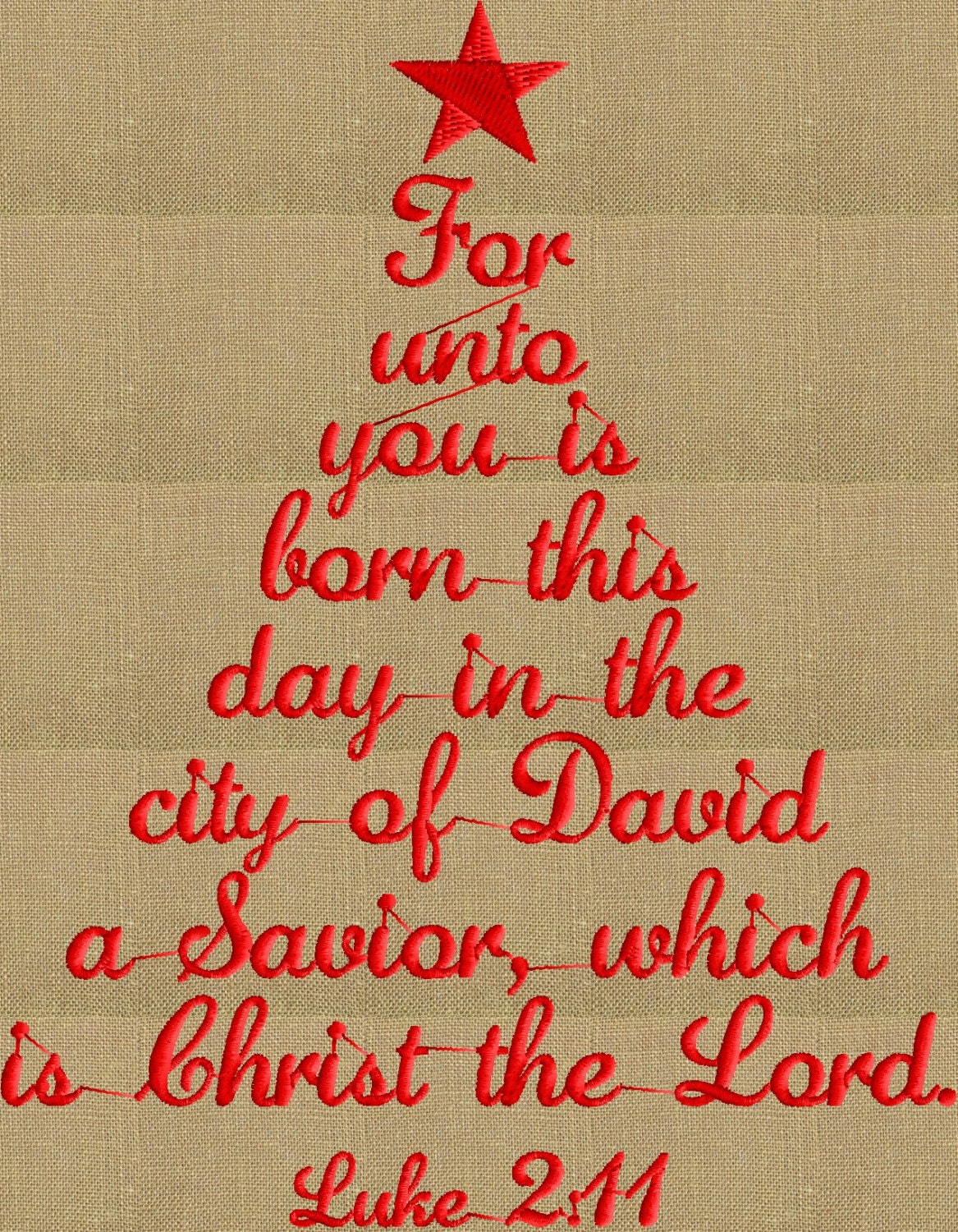 christmas tree scripture for unto you embroidery by christmas tree scripture for unto you embroidery by