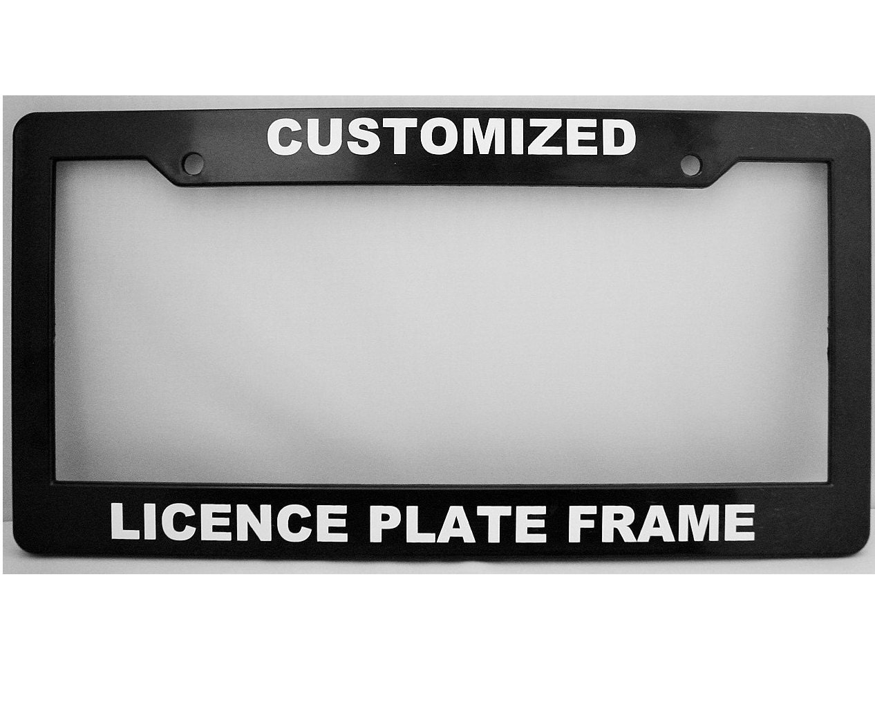 Customized License Plate Frame California Style