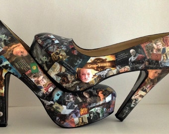 Game of Thrones - Decoupage Shoes - Geek Shoes - Cosplay Shoes - GOT Shoes - Customised Shoes - White Walkers - GOT Footwear