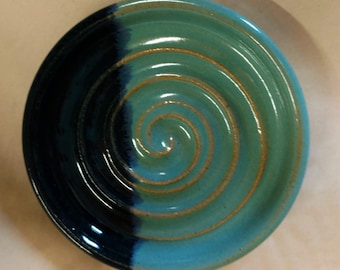 Custom handmade Ceramic Soap Dish, Candle plate, Wine bottle coaster