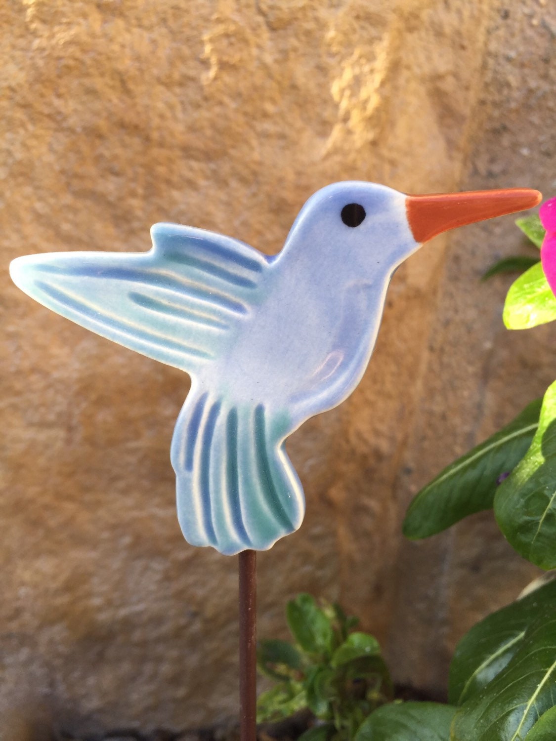 Hummingbird Garden Stakes