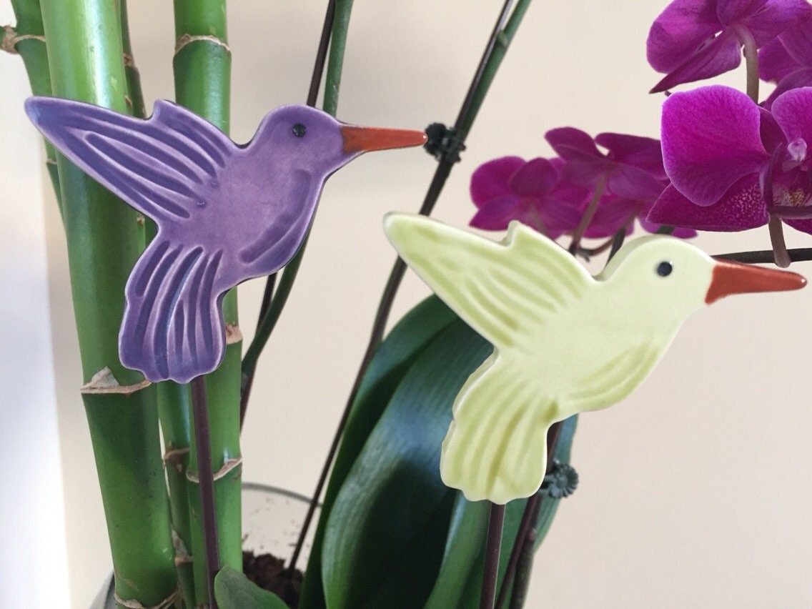 Hummingbird Garden Stakes