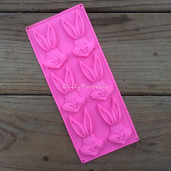 6 Bug Bunny Silicone Mold Bakeware Cake Pastry Candy Popsicle Ice Cream Jelly Jello Pudding 6 Bug Bunny Silicone Mold Bakeware Cake Pastry Candy Popsicle Ice Cream Jelly Jello Pudding