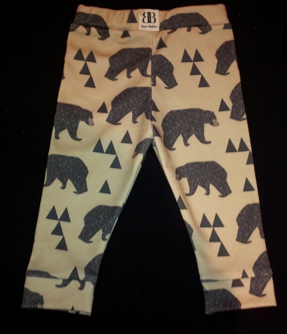 Items similar to Dark Khaki Cotton Knit Leggings/Baby Leggings/Toddler Leggings