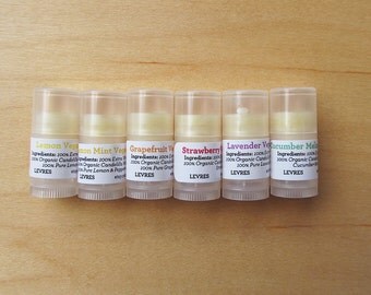 Vegan lip balms; Sample size (0.05OZ) choose your own flavor