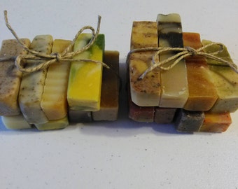 Soap Sampler/17 1. oz Soap Samples/Organic Soap/Natural Soap/Essential Oil Soap/Handmade Soap/Guest Soap/Travel Soap/Cold Process Soap