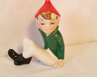 Vintage Pixie Elf Vintage Imp Playful Mischievous Collectible