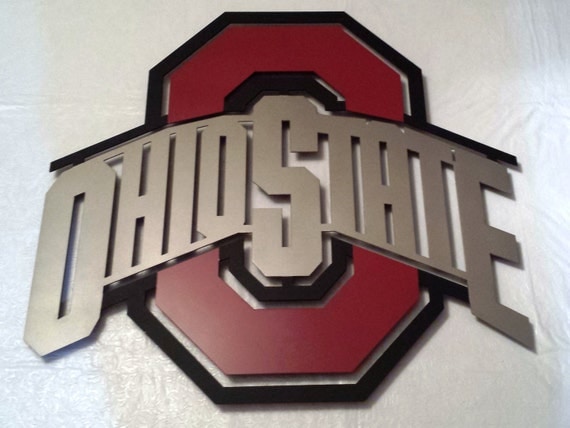 Metal Ohio State Large Wall Art