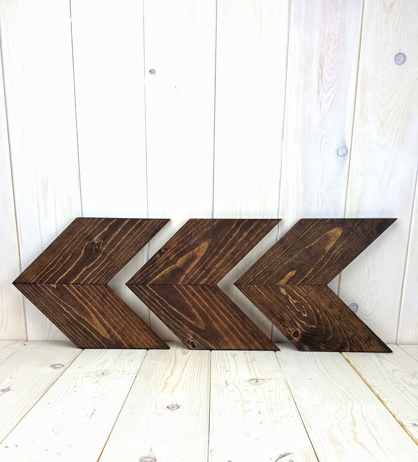 Wood Arrow Chevron Rustic Wall Art Decor Shabby Chic Wall