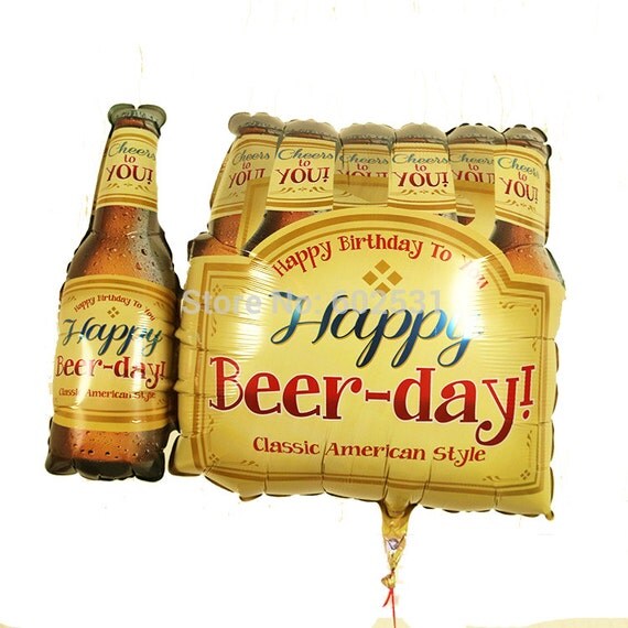 Jumbo Balloon / 6 Pack Beer Balloon/Gift for Dad / Groom