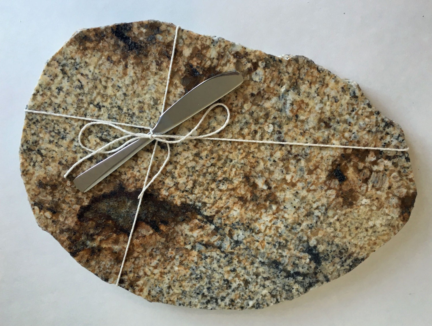 Granite Cutting Board with Chiseled Edge Includes a Free