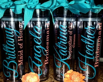 Personalized Tumbler, Bridesmaid Gift, Gift, Team Gift, Monogram Tumbler,Personalized Tumbler,Destination Wedding,Flower Girl,Bridal Tumbler