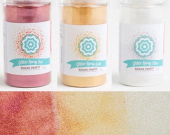 Sugar Crafty Silver and Gold Pump Push Edible Glitter Dust
