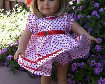 Dinky Baby Pattern 277 - American Doll Shirley Temple Dress - Outift for 18 inch dolls - PDF Pattern - Instant Download