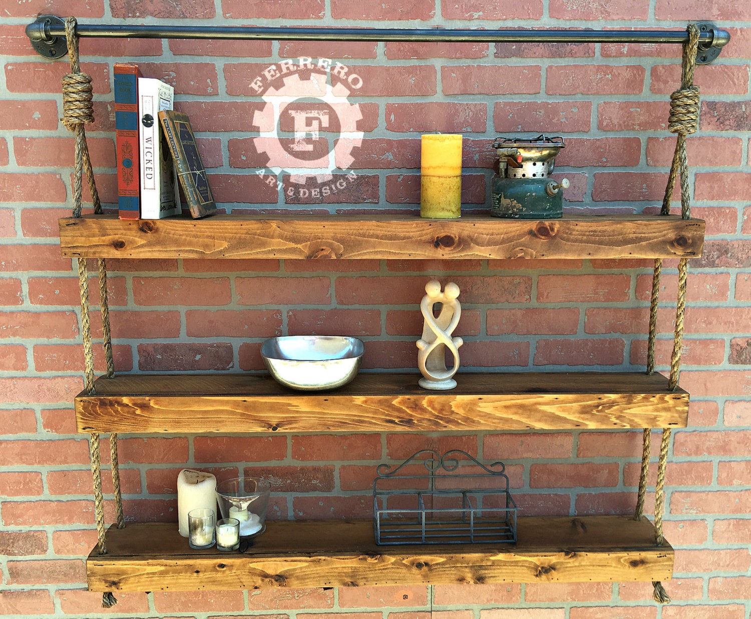 Rustic Shelf Industrial Shelf Wall Shelf Rustic Decor