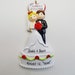 Bride and groom christmas ornament set