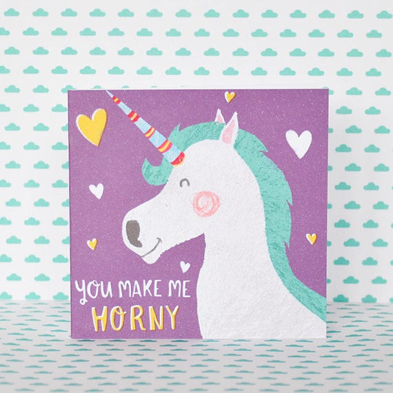 Items similar to Funny you make me horny unicorn love