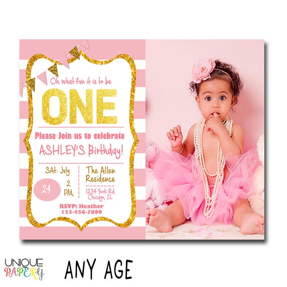 ELEGANT BIRTHDAY INVITATION Fancy Birthday by UniquePapery on Etsy