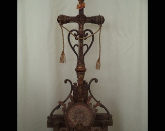 Reliquiario vintage Sant Egidio stile antico con sigillo / Old retro italian manufactured reliquary signet ancient style