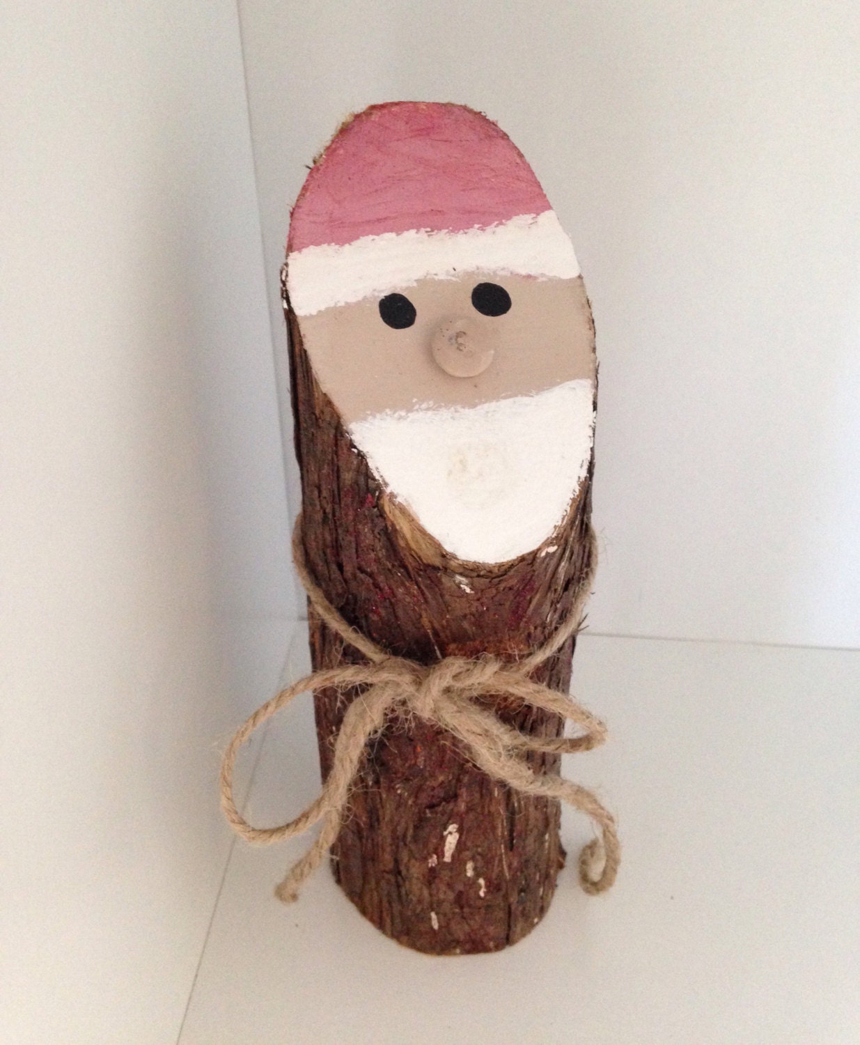 Rustic Wood Santa Decor Primitive Wood Santa Decor Santa