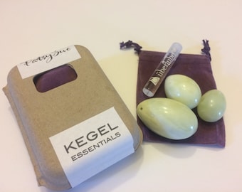 Set Of 3 Jade Yoni Egg | Kegel Eggs | Genuine Jade Eggs | Pelvic Floor Exerciser | Drilled Jade Eggs | Yoni Eggs Set | FREE SHIPPING