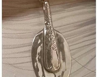 Antique Silver Spoon Pendant, Spoon Jewellery, Silver Spoon, Spoon Necklace, Upcycled Jewellery, Antique Spoon, Antique Silver, Repurposed