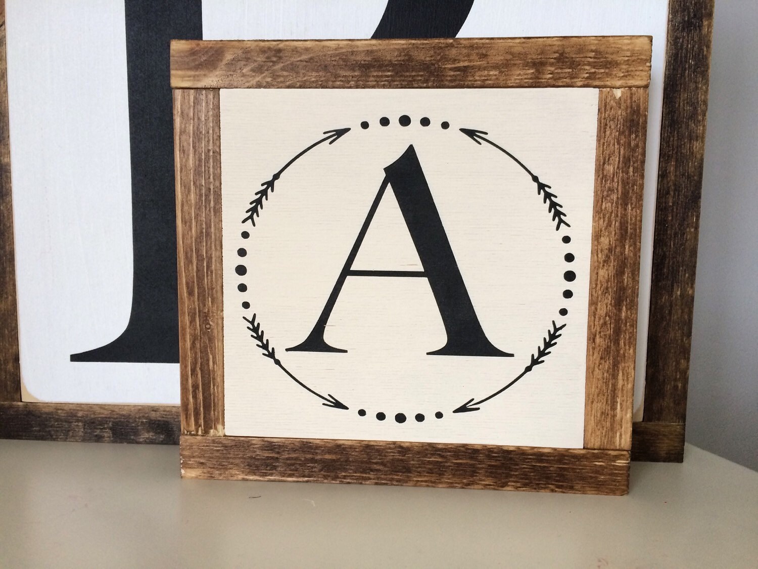 Mini letter sign wood letter sign custom by TheWoodenElephantCo