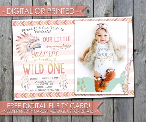 Tribal Invitation Tribal Birthday Invitation Tribal Invite