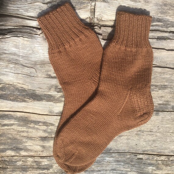 Handmade wool socks