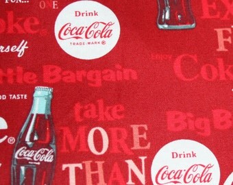 Coca Cola 100% Cotton Fabric # 1C