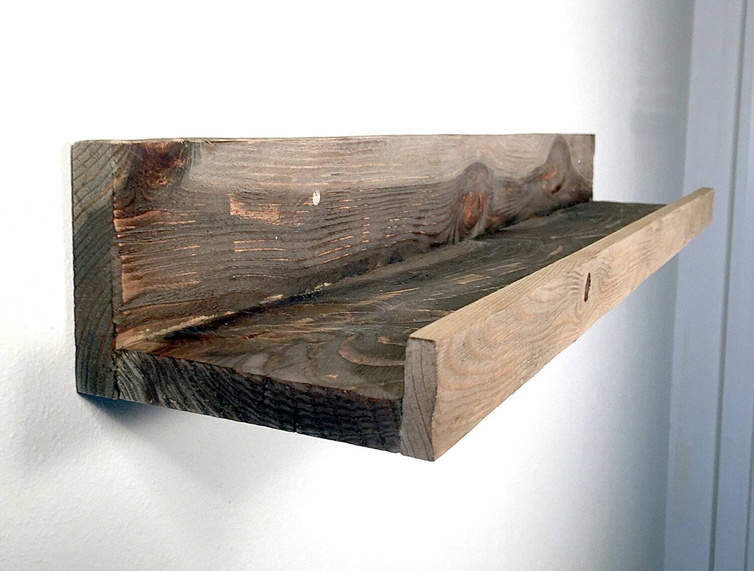 30 x 9.25 Barn Wood Picture Ledge Picture Shelf