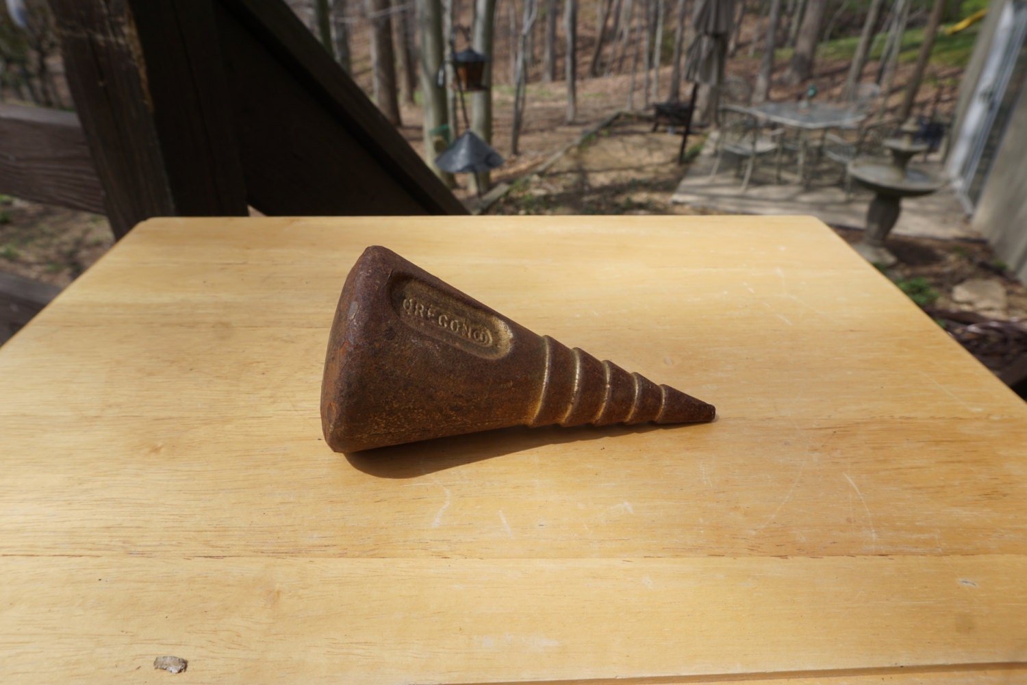 wood grenade wedge