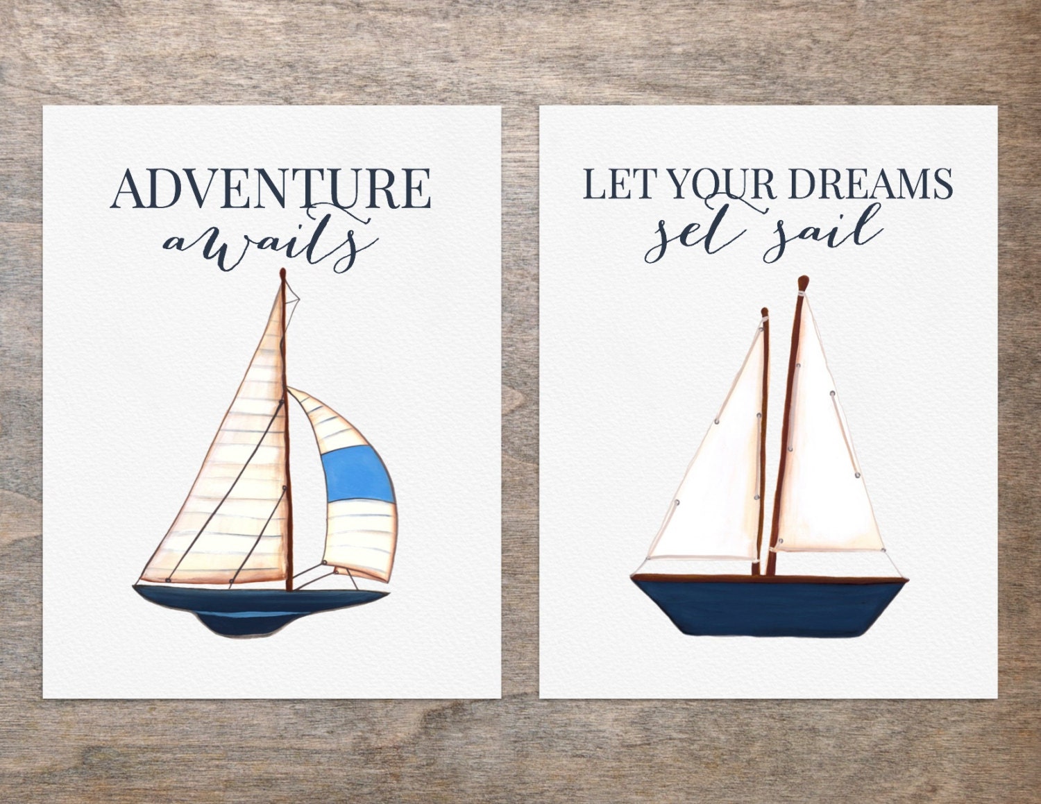 sailboat watercolor for nursery