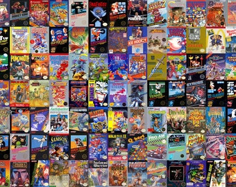 NINTENDO NES Custom Replacement Game Storage Case, 100's of Game Covers Available!!