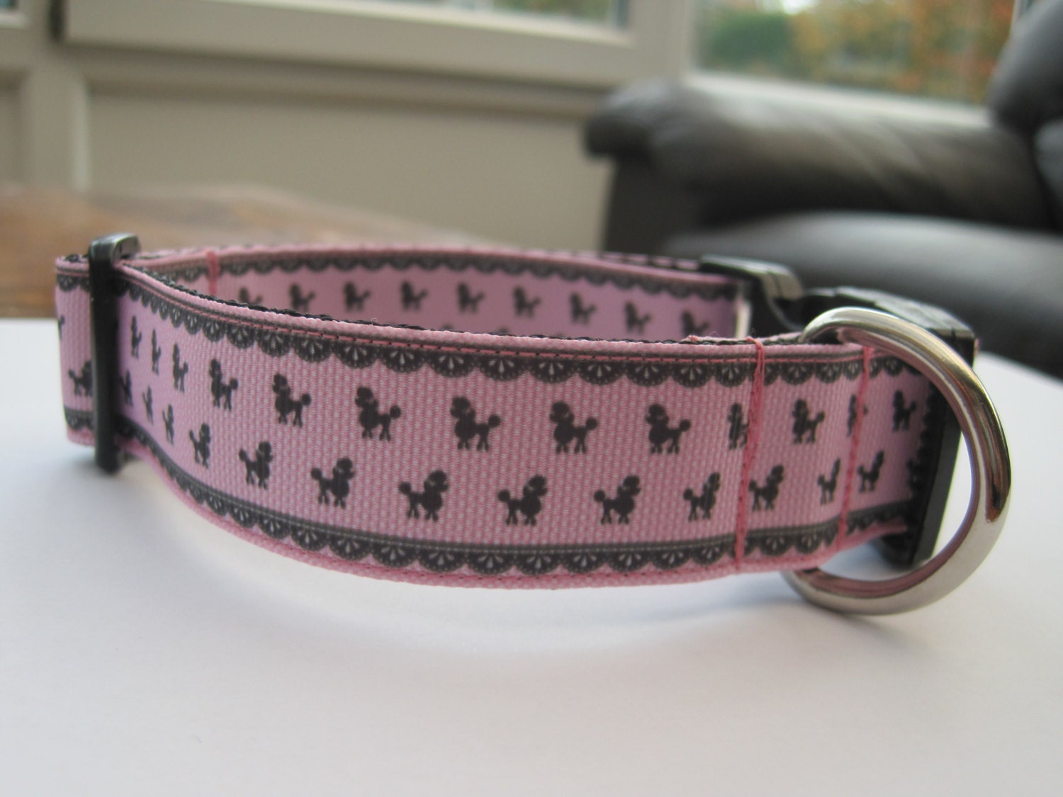 Dog collar poodle or matching leash