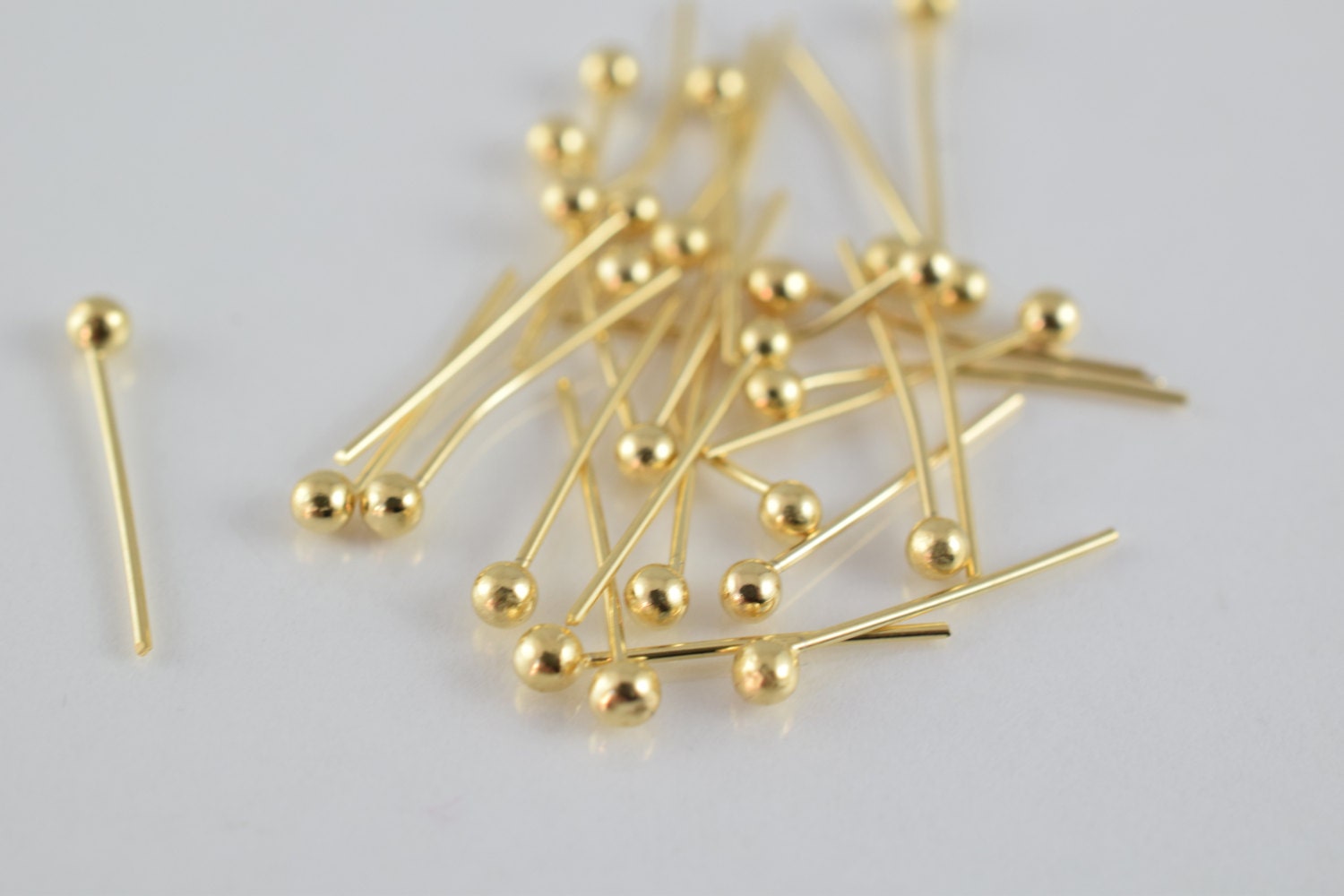 1/2 Inch Round Head Pin Gold Filled 14k 13mm thickness