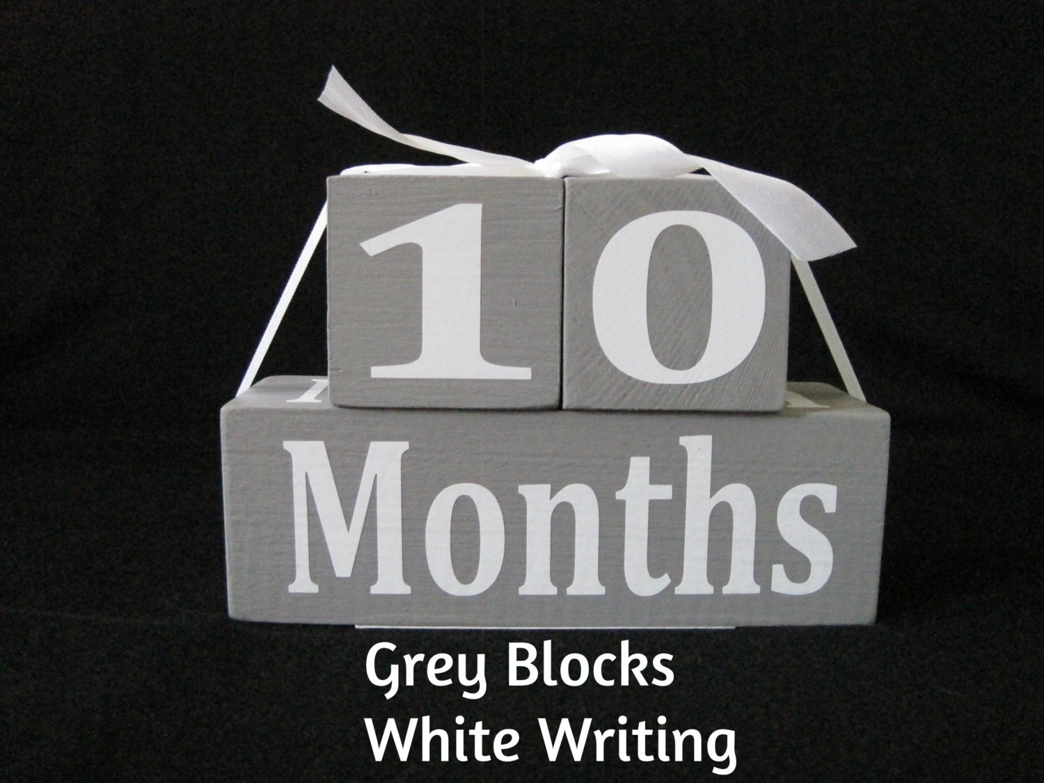 Baby Month Blocks Baby Age Blocks photo prop grey baby